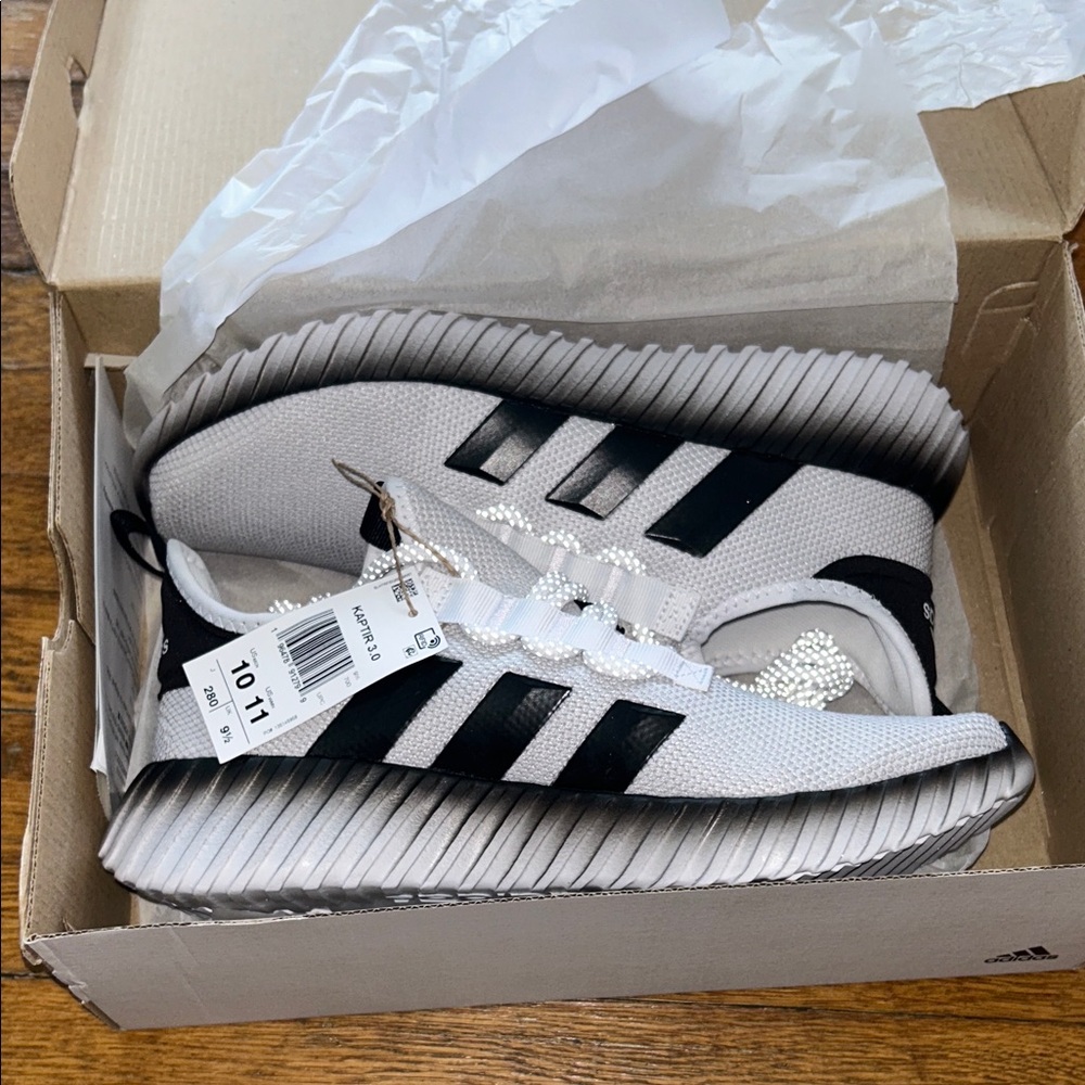Adidas White and Black Athletic Shoes
